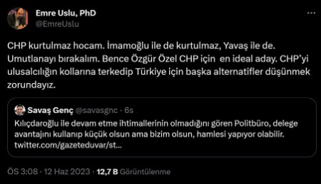 FETÖ CHP'den umudu kesti: CHP kurtulmaz umutlanmayı bırakalım